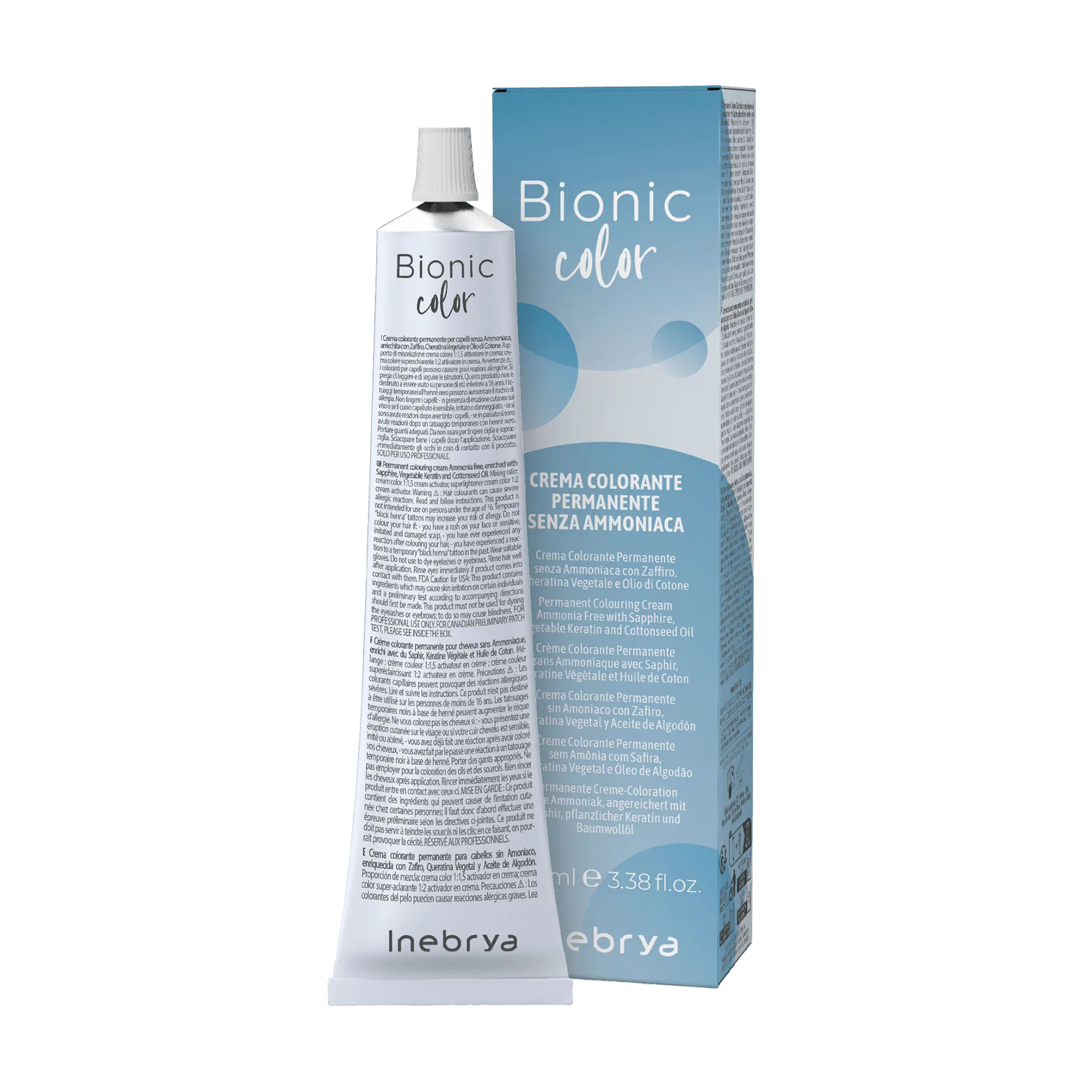 Напівперманентна крем-фарба для волосся Inebrya Bionic Color 8/13 Light Blonde Beige, 100 мл